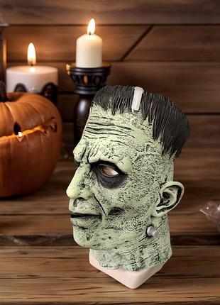 Латексна маска латекс гумова Франкенштейн монстр хелловіїн