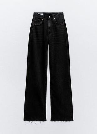 Джинси wide leg zara широкі джинси сірі джинси чорні джинси