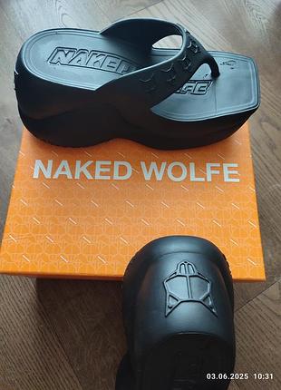 Шлепанцы naked wolf размер 40 на платформе