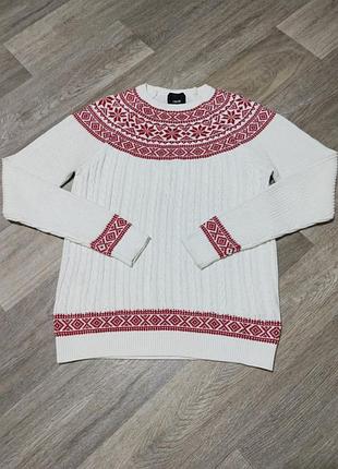 Мужской винтажный свитер asos размер s-m белый