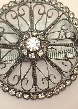 Брошь ссср серебро 875 проба звезда 0хю №145