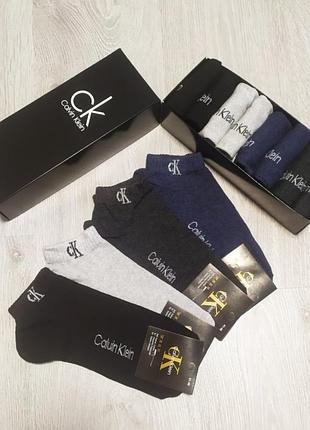 Носки, носки мужские -набор 12 пар в коробке striped calvin klein
