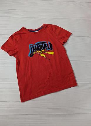 Марвел футболка красная 7-8