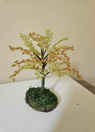 Дерево из бисера, ручная работа