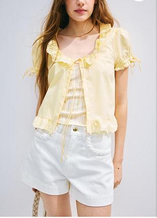Блуза з завʼязками h&m, p. s