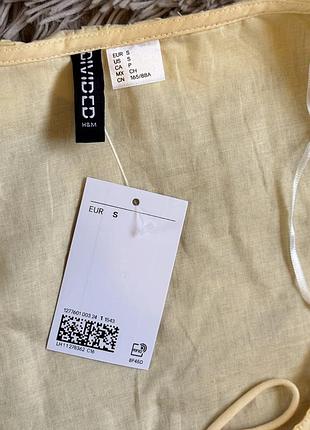 Блуза з завʼязками h&m, p. s6 фото