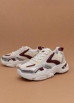 Женские кожаные кроссовки сетка белые 37-41 кроссовки женккие m-style