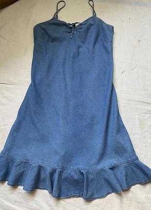 Джинсовый сарафан 16 размер
