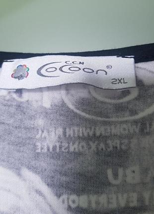 Туника cocoon, cotton+modal, 2xl 4