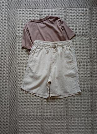 Шорты лен h&m на 10-11 лет