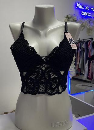 Ажурний топ мереживо