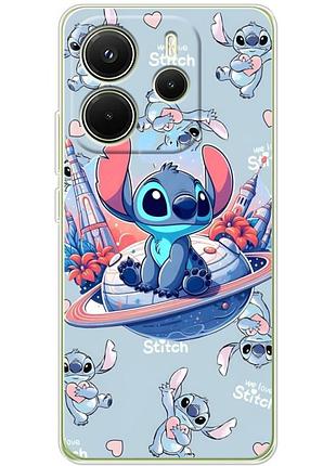 Чехол для телефона xiaomi redmi note 14 4g стэчь stitch