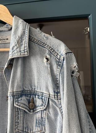 Джинсова куртка жіноча, oversize, s-m