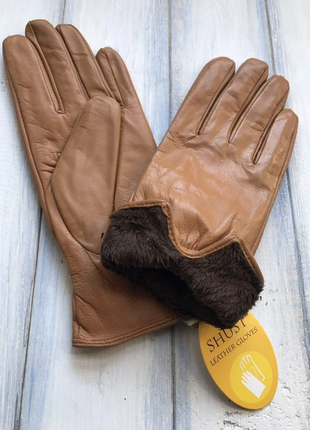 Рукавички.жіночі рукавички зі шкіри shust gloves розмір s 6.5-75 фото