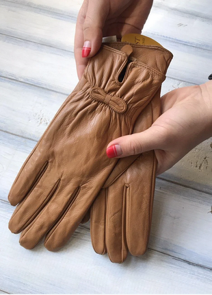 Рукавички.жіночі рукавички зі шкіри shust gloves розмір s 6.5-74 фото