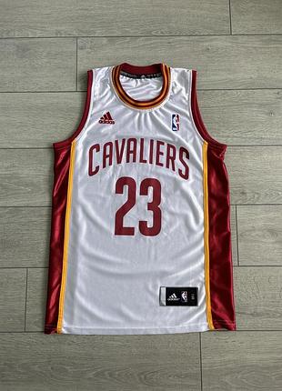 Баскетбольная майкалеброн джейс кливленд кофельерс cleveland cavaliers lebron james adidas nba s с