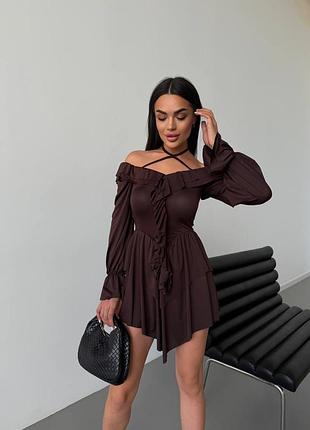 Легкое платье-комбинезон 🖤🍫будет очень удобно