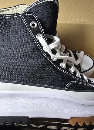 Converse run star hike canvas platform