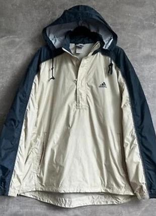 Мужская винтажная непромокаемая куртка анорак adidas (оригинал)