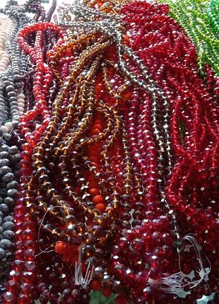 Кришталь ронделі намистини для рукоділля