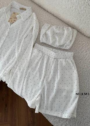 Жіночий костюм піжама трійка