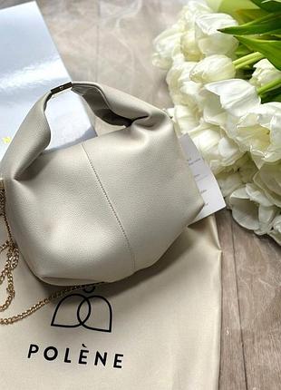 Кожаная сумка polene брак, уценка брак , женская сумка polene beri