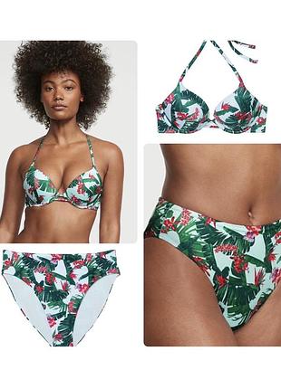 Оригинал! роскошный раздельный купальник с двойным пуш-апом victoria´s secret.
