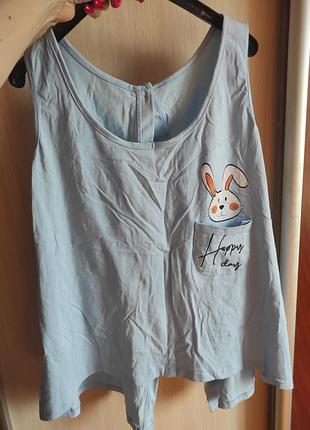 Майка удлиненная женская размер s-m