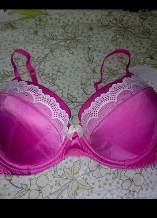 Красивий рожевий бюстгарьер з пуш ап 75с-д