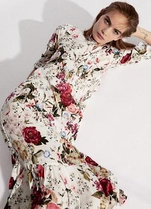 Платье zara flowers blog