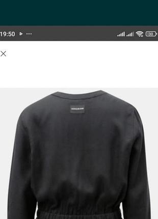 Плаття calvin YAF klein чорне з волоком евкаліпту