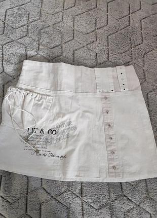 Юбка женская короткая хлопок, длина 31, талия34-35, бедра40-41