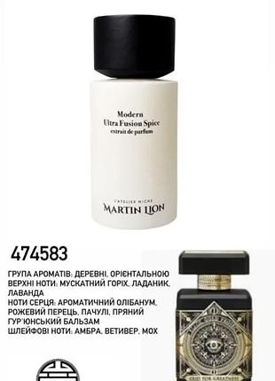 Нишевой парфюм martin lion modern ultra fusion spice унисекс, 100 мл