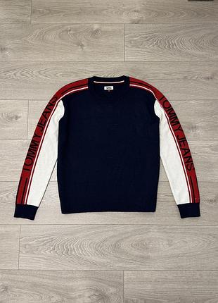 Темно синій джемпер томмі джинс tommy jeans, фактичний розмір l, оригінал