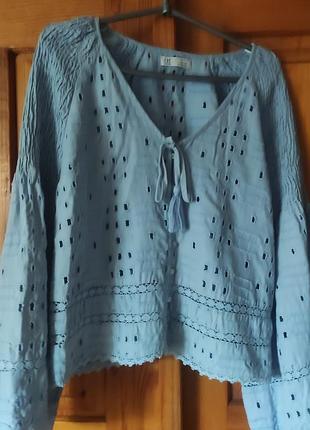Супер модная стильная летняя блуза zara