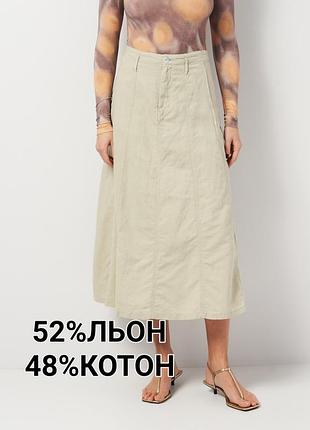 Юбка лён