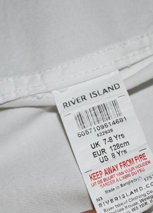 Рубашка белая river island р.7-8 лет 128 см8 фото