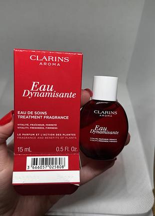 Тонізуюча ароматична вода для тіла clarins eau dynamisante treatment fragrance мініатюра 15мл