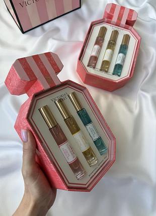 Набір парфумів victoria’s secret оригінал bombshell getaway trio travel spray set