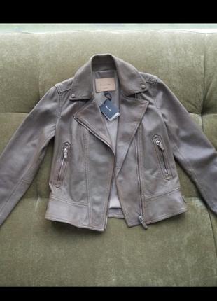 Кожаная куртка massimo dutti, оригинал