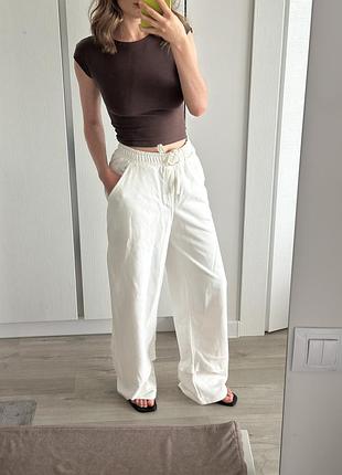 Спортивні штани zara білі