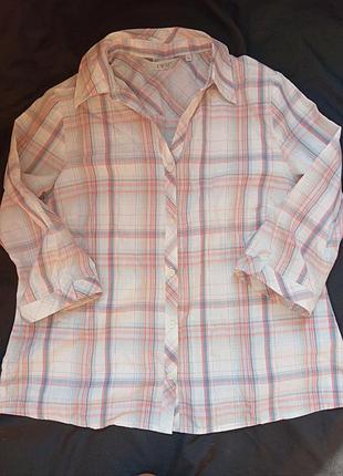 Натуральна рубашка рукав 3/4