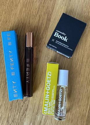 Набір парфумів fenty, malin+goetz, book