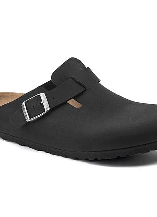 Чорна шльопанці birkenstock boston 37 розмір