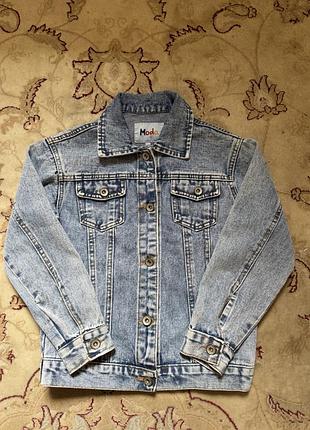 Джинсова куртка для дівчинки