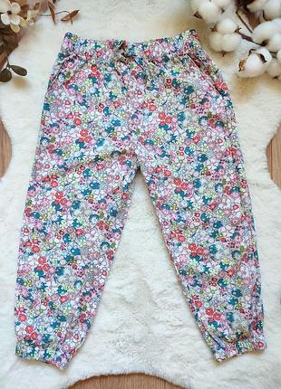 Легкие штанишки из вискозы от h&m для девочки 3-4 года, рост 104 см
