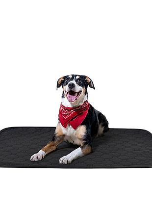 Багаторазова пелюшка для тварин розмір xl 70х100 см чорна