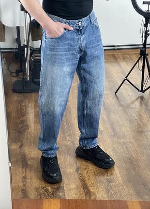 Сині баггі джинси pull&bear PANTS baggy jeans, багги джинсы