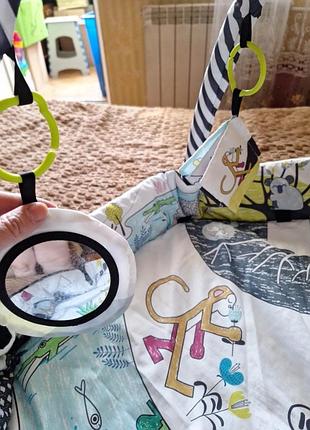 Розвиваючий килимок kinderkraft, різнокольоровий, діткам до 6 місяців2 фото