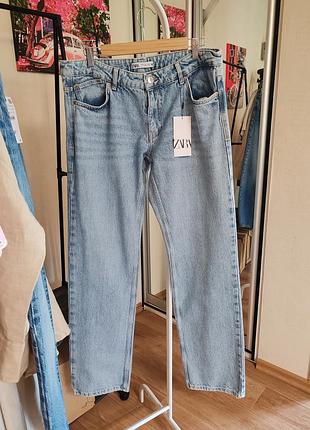 Зручні джинси з середньою посадкою zara розмір 42